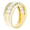 thumbnail image 2 of Lab Created Oval Cut Gemstone and .18 CTTW Diamond Stack Ring in 14K Gold, 2 of 4