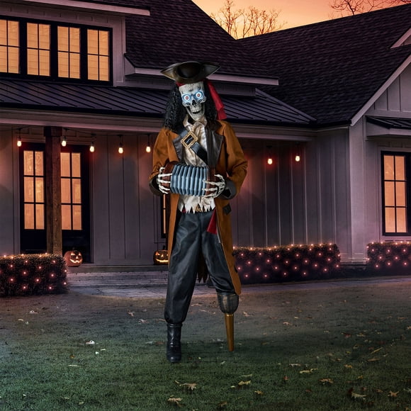Member's Mark 7' Pre-Lit Animated Pirate Skeleton with Bluetooth