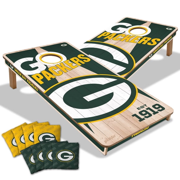 YouTheFan Green Bay Packers 2'x4' Cornhole Board Set