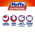 thumbnail image 4 of Hefty Supreme Foam Hinged Lid Container, 3-Compartment 125 ct., 4 of 5