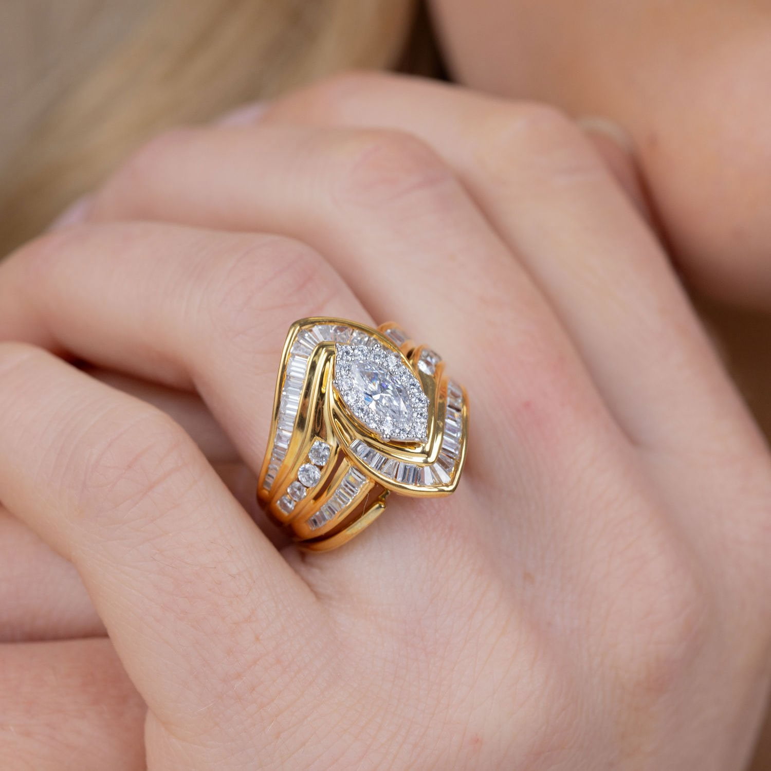 2.00 CT. T.W. Diamond Marquise Ring in 14K Gold - Samsclub.com