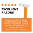 thumbnail image 9 of BIC Sensitive Men's Disposable Razor, Single Blade, 52 ct., 9 of 9