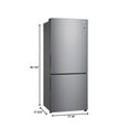 thumbnail image 3 of LG 15 cu. ft. Bottom Freezer Refrigerator, 3 of 9