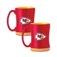 thumbnail image 1 of Logo Brands Kansas City Chiefs 14oz Relief Mug Set, 1 of 5