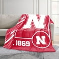 thumbnail image 2 of Logo Brands Nebraska Cornhuskers 60"x70" Super Plush Blanket, 2 of 6