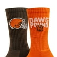thumbnail image 3 of Cleveland Browns Adult 2-Pack Crew Socks, 3 of 3