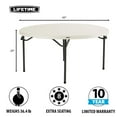 thumbnail image 2 of Lifetime 60" Round Commercial Grade Nesting Folding Table, 2 of 12