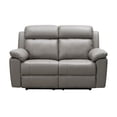 thumbnail image 16 of Manhattan 3-Piece Top-Grain Leather Reclining Set, 16 of 19