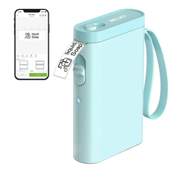 Nelko P21 Bluetooth Label Printer with 14x40mm 100pcs roll