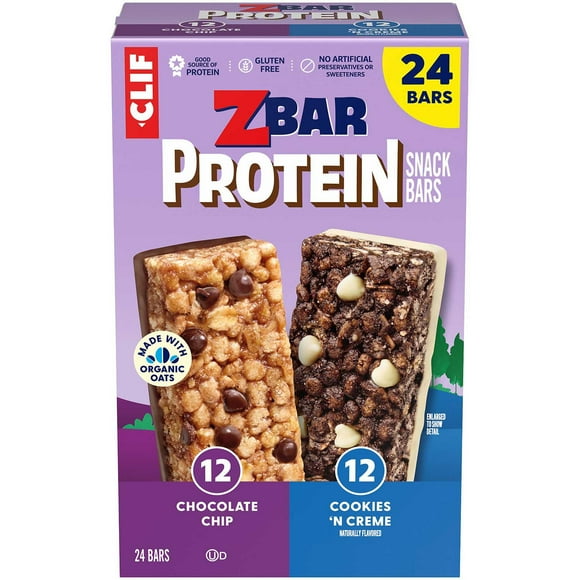 ZBar Gluten Free Protein Snack Bar, Variety Pack, 24 pk.