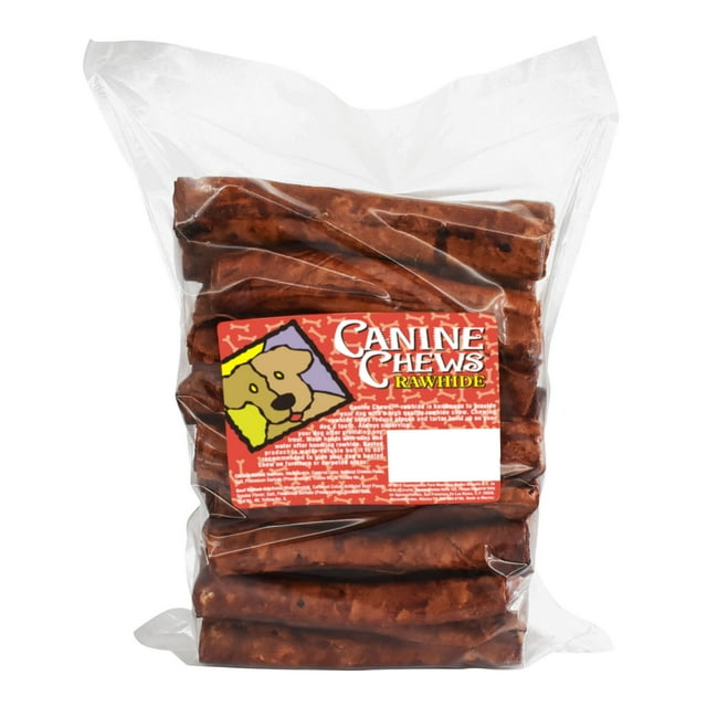 Canine Chews 8" Basted Rawhides for Dogs, 25 ct., Choose Flavor