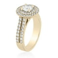 thumbnail image 2 of 1.50 CT. T.W. Round Cut Double Halo Diamond Ring in 18K Gold, 2 of 4