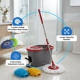thumbnail image 6 of Simpli-Magic Multi Purpose Spin Mop Detailing Bucket System with 3 Microfiber Mop Heads and 2 Chenille Hand Gloves, 6 of 6