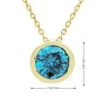 thumbnail image 6 of Round Cut Gemstone Bezel Pendant in 14K Gold, 6 of 6