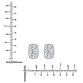 thumbnail image 4 of Lab Created Diamond Cushion Cut Diamond Stud Earrings, 4 of 4