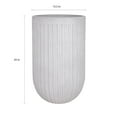 thumbnail image 3 of Grooved 25" Tall Planter, 3 of 4