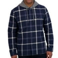 thumbnail image 1 of Aeropostale Men's Flannel Button-Down Hoodie, 1 of 11