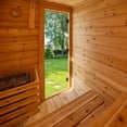 thumbnail image 7 of Backyard Discovery 2-4 Person Cedar Outdoor Cabin Sauna with Electric Heater and Glass Door, 7 of 14