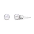 thumbnail image 1 of White Cultured Freshwater Pearl Stud Earrings, 1 of 3