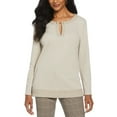 thumbnail image 1 of Rafaella Women's Long-Sleeve V-Neck Top, 1 of 10