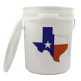 thumbnail image 5 of 5 Gallon Utility Bucket and Lid, White Translucent or Texas Edition, 5 of 10