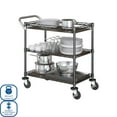 thumbnail image 4 of Member's Mark NSF 3-Tier Heavy-Duty Commercial Utility Cart, 34” L x 18” W x 34.5” H, 4 of 10