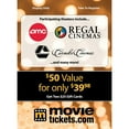 thumbnail image 2 of Movietickets.com $50 Gift Card Multi-Pack, 2 x $25, 2 of 3
