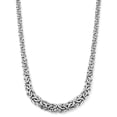 thumbnail image 1 of Rhodium Plated Gaduated Byzantine Necklace in Sterling Silver, 1 of 4