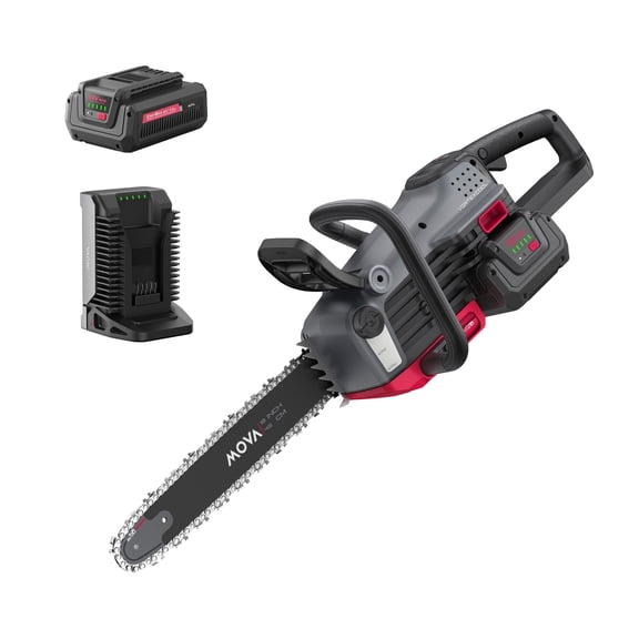 Mova 60V 18" OilPulseTM Brushless Chainsaw - Kit(1*5A Battery & 1*430W Charger Included)