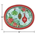 thumbnail image 2 of Member's Mark Holiday Oval Paper Plates, 10" x 12", 50 ct., 2 of 10
