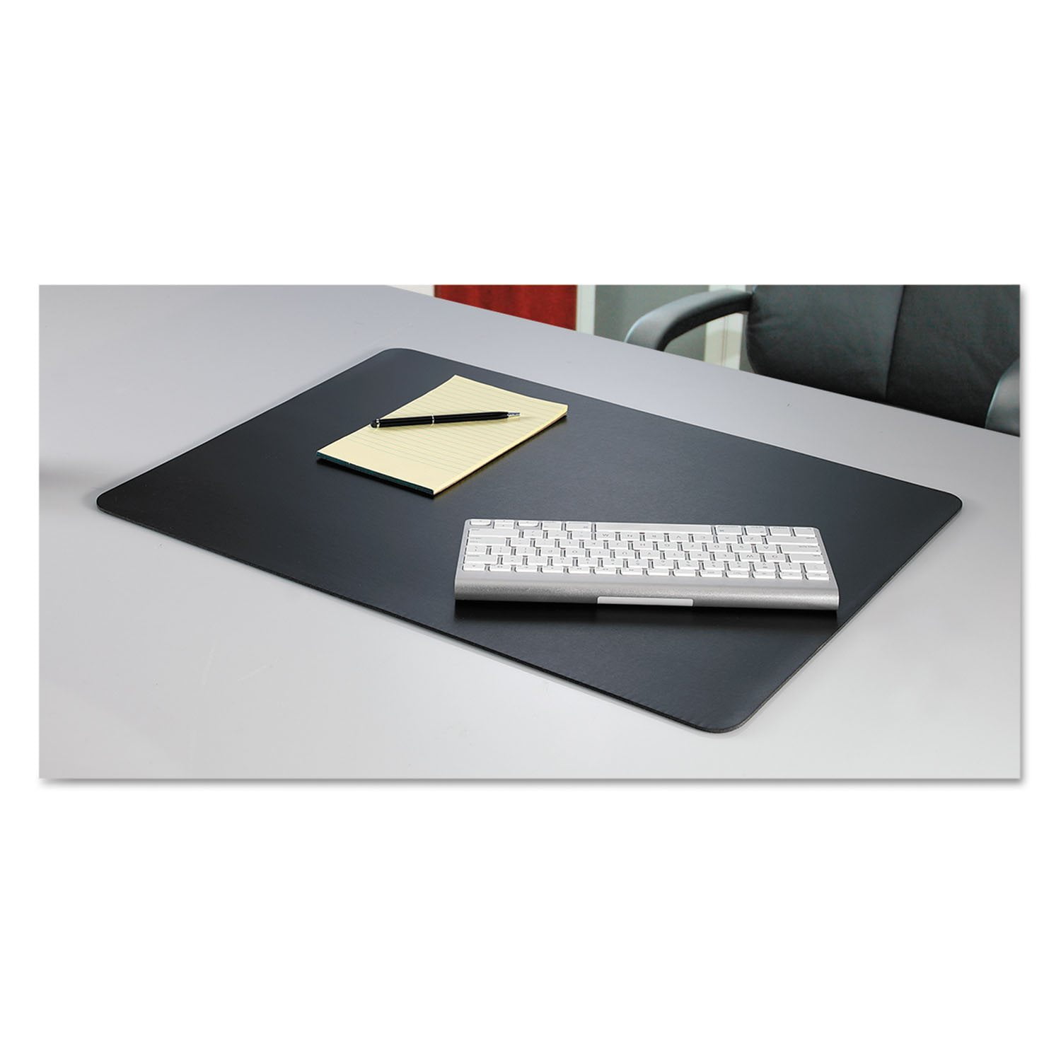Artistic - Rhinolin II Desk Pad with Microban, 36 x 24 - Black