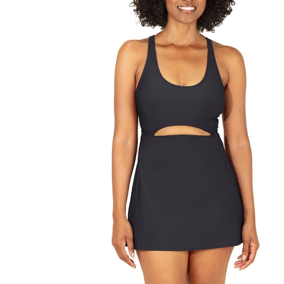 Outdoor Voices Scoop Neck Cutout Swim Dress
