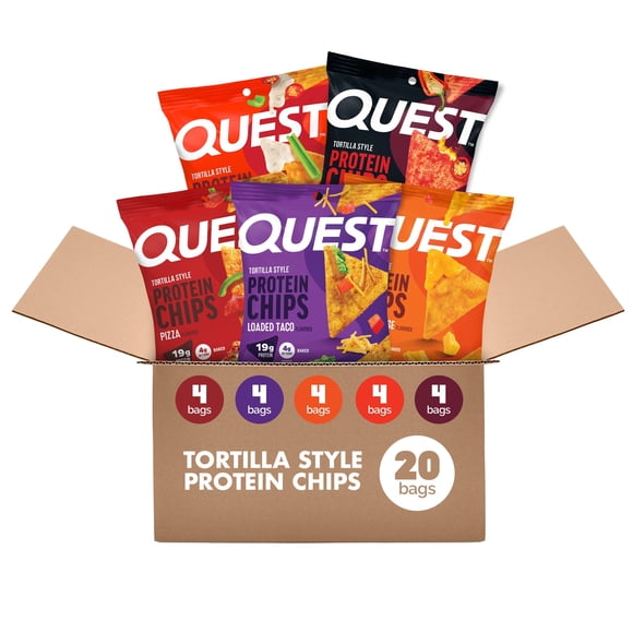 Quest Tortilla Style Protein Chips Variety Pack, 20 pk.