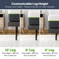 thumbnail image 7 of GhostBed Medium Hybrid Mattress and Adjustable Base Set, 7 of 11