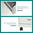 thumbnail image 17 of Hirsh 18" Deep 4-Drawer Metal Mobile Organizer, 4 Box Drawers, White, 17 of 19