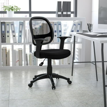 Flash Furniture Mesh Mid-Back Computer Chair, Black