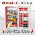 thumbnail image 3 of Coca-Cola 3.2 Cu. Ft. Refrigerator With Freezer, Red, 3 of 7