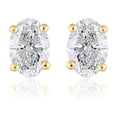 thumbnail image 1 of Lab Created 2.00 CT. T.W. Fancy Cut Diamond Stud Earrings in 18K Gold, 1 of 5