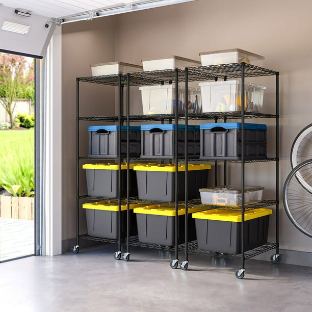 Seville Classics UltraDurable NSF-Certified Steel Tote Shelving