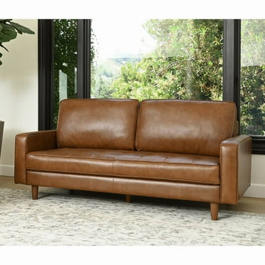 Jasper Modern Top-Grain Leather Sofa