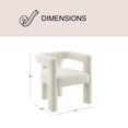 thumbnail image 3 of Mila Boucle Fabric Dining Chair, 3 of 10