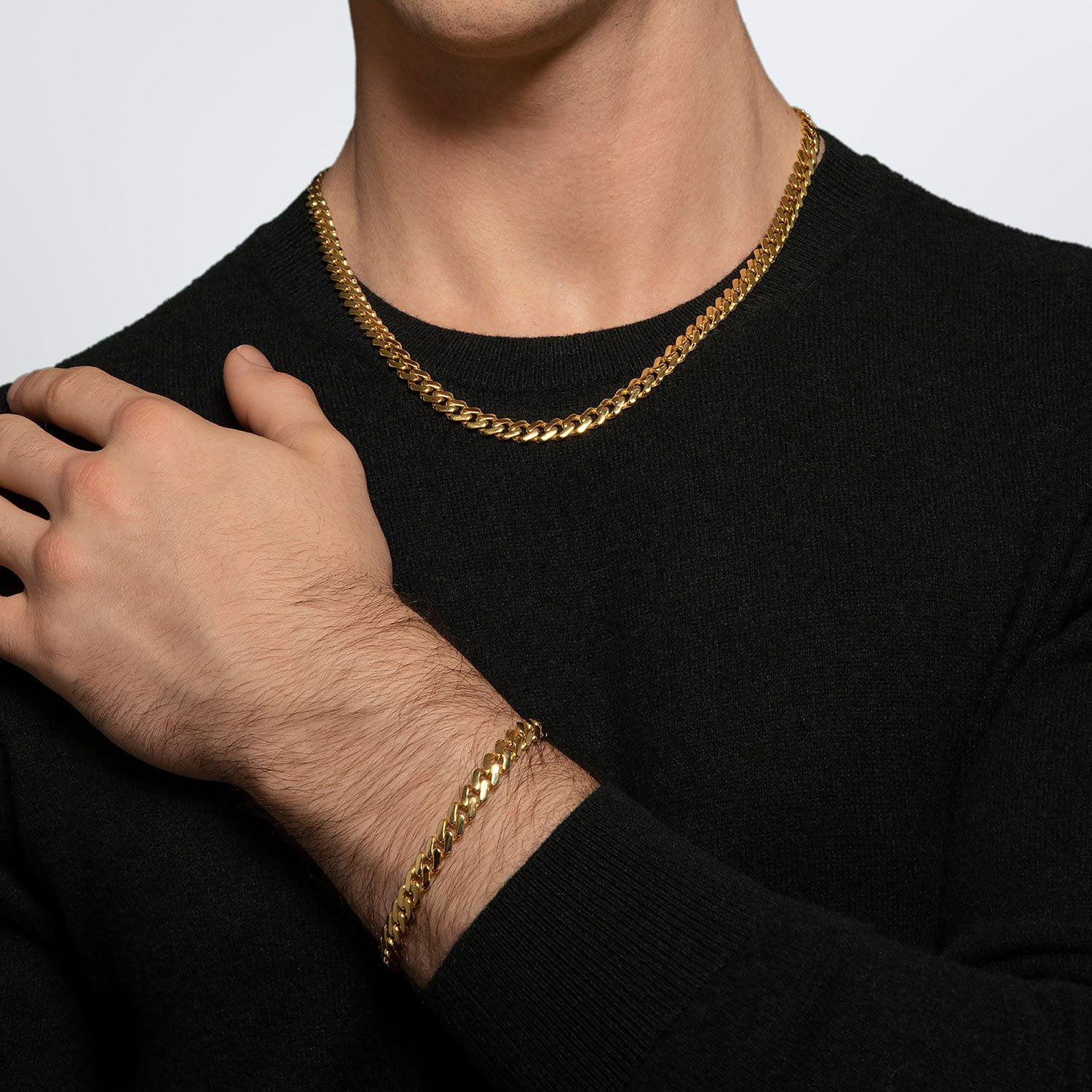 Miami Cuban Chain Necklace in 14K Gold - Samsclub.com