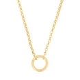 thumbnail image 1 of Statements & Symbols 14k Gold Rolo Chain Charm Necklace, 1 of 9