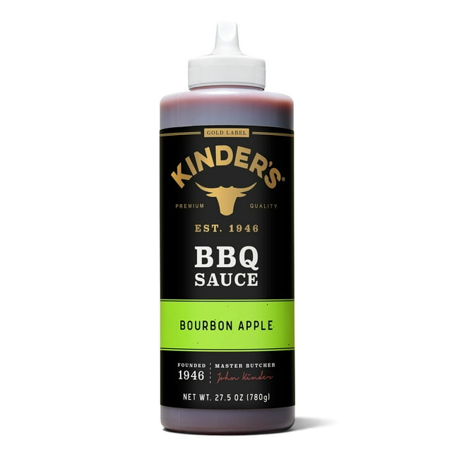 Kinder's Bourbon Apple Gold Label BBQ Sauce, 27.5 oz.