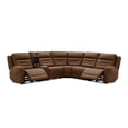thumbnail image 10 of Cole & Rye Signature Faux Leather 6-Piece Dual Power Sectional with Storage Console, 10 of 10