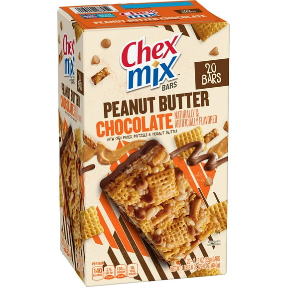 Chex Mix Peanut Butter Chocolate Treat Bars, 20 pk.