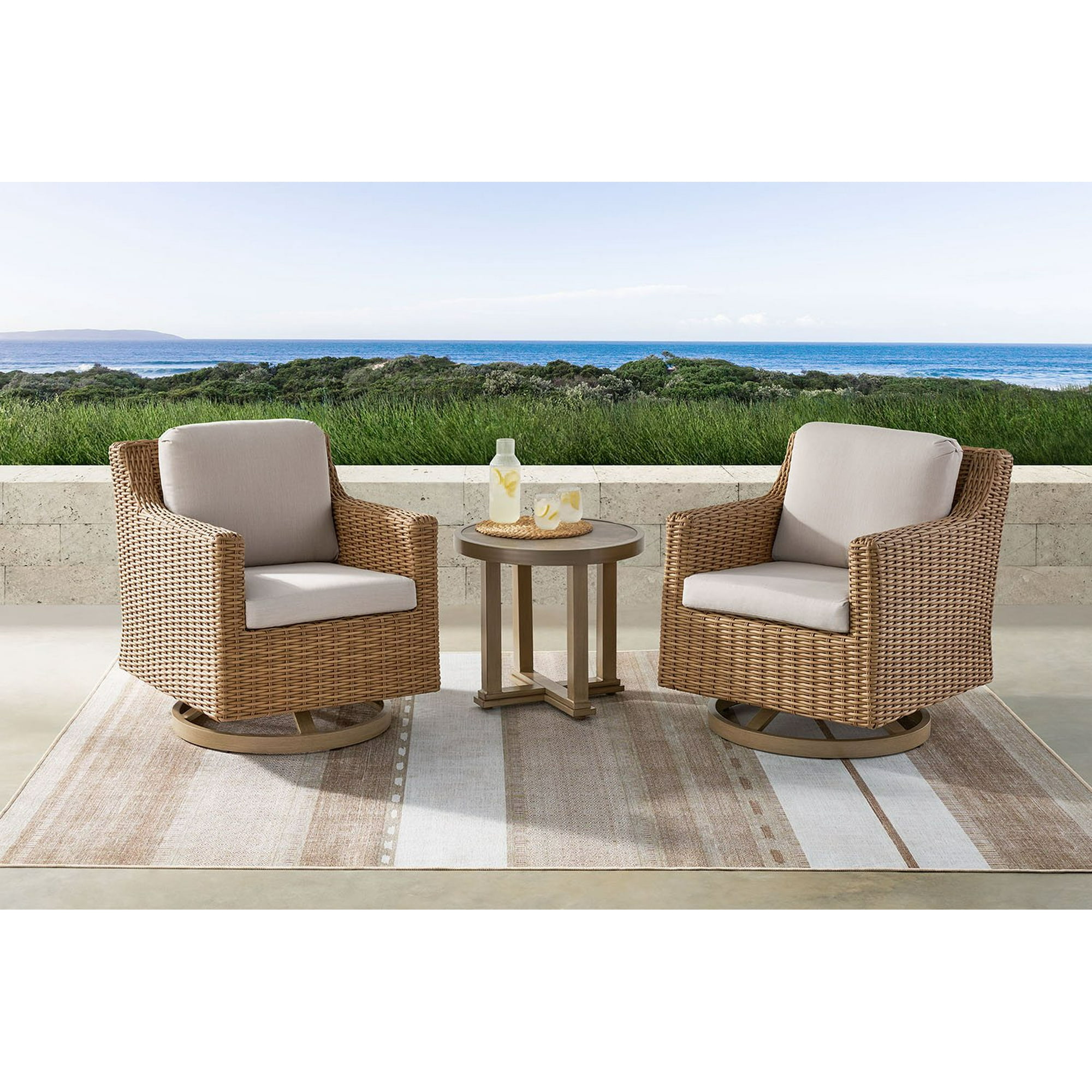 Member’s Mark Breck 3 Piece Patio Chat Set with Sunbrella Fabric