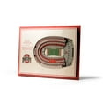 thumbnail image 1 of YouTheFan Ohio State Buckeyes 17"x13" 3D 5 Layer Stadium View Wall Art, 1 of 5
