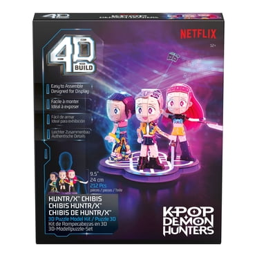 4D Build, KPop Demon Hunters HUNTR/X Chibi 3D Puzzle, 212 Pieces
