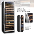 thumbnail image 13 of Lanbo 24 Inch 143 Bottle Triple Zone Wine Cooler Fridge, 13 of 16